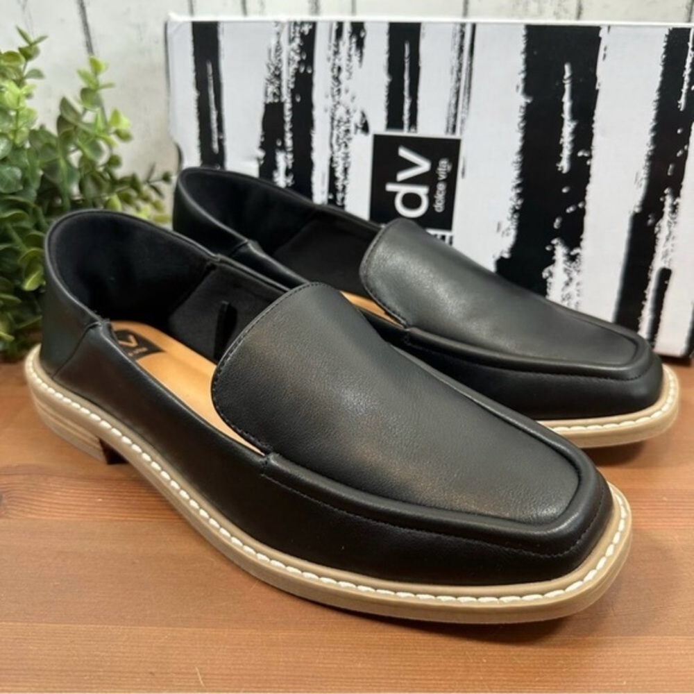 DV by Dolce Vita Black Leather Women's Loafers